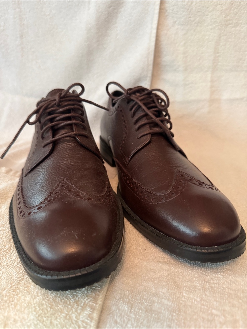 Cole Haan Men's Dark Brown Wingtip Oxfords